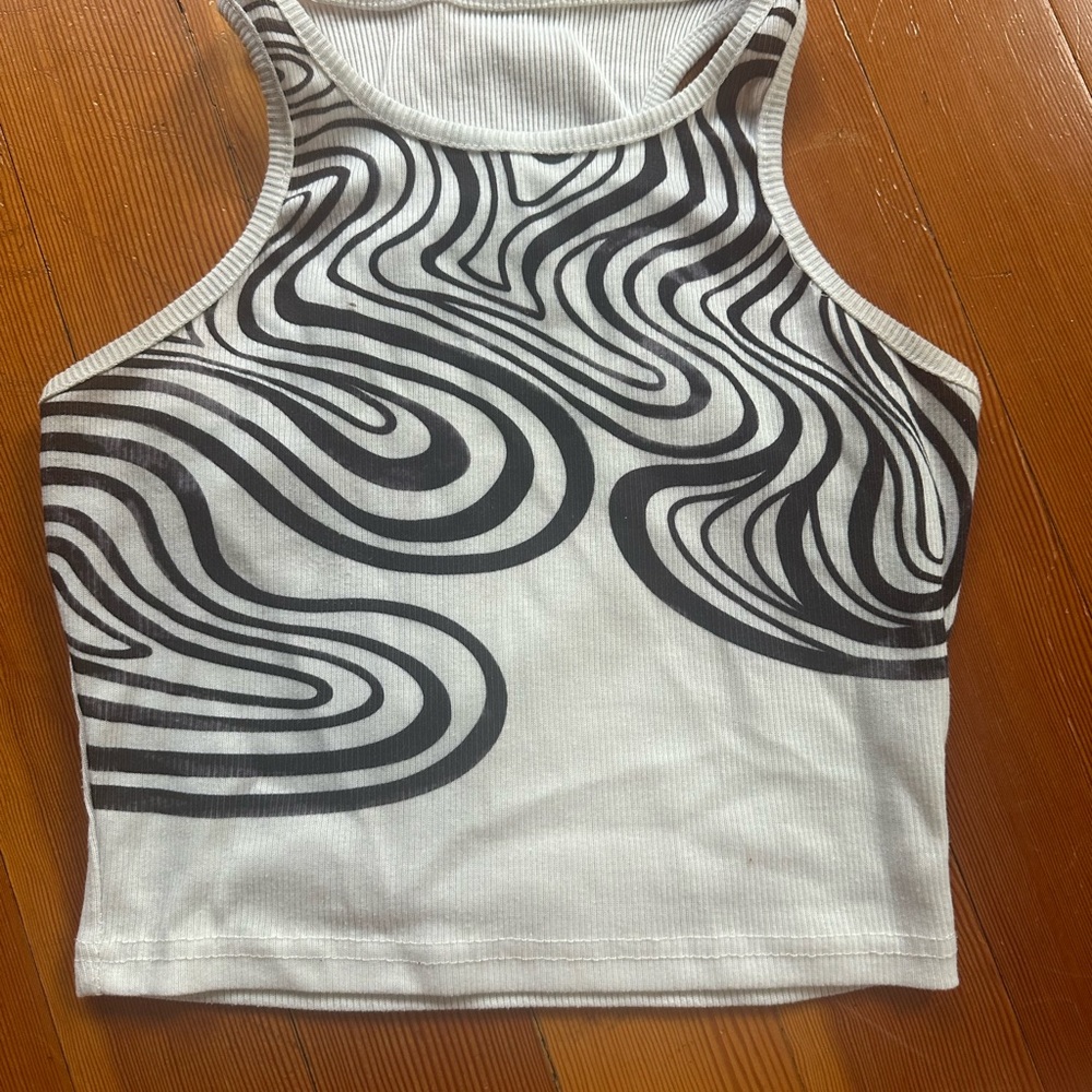 halter cropped tank top